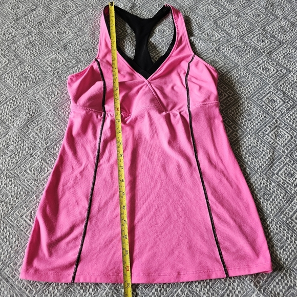 VSX Victoria Secret Racerback Tank Pink and Black W/ Built-in Sports Bra - Small - Picture 12 of 16